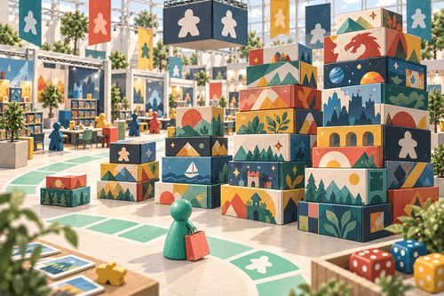 Grafik eines grpßen Spielestapels
